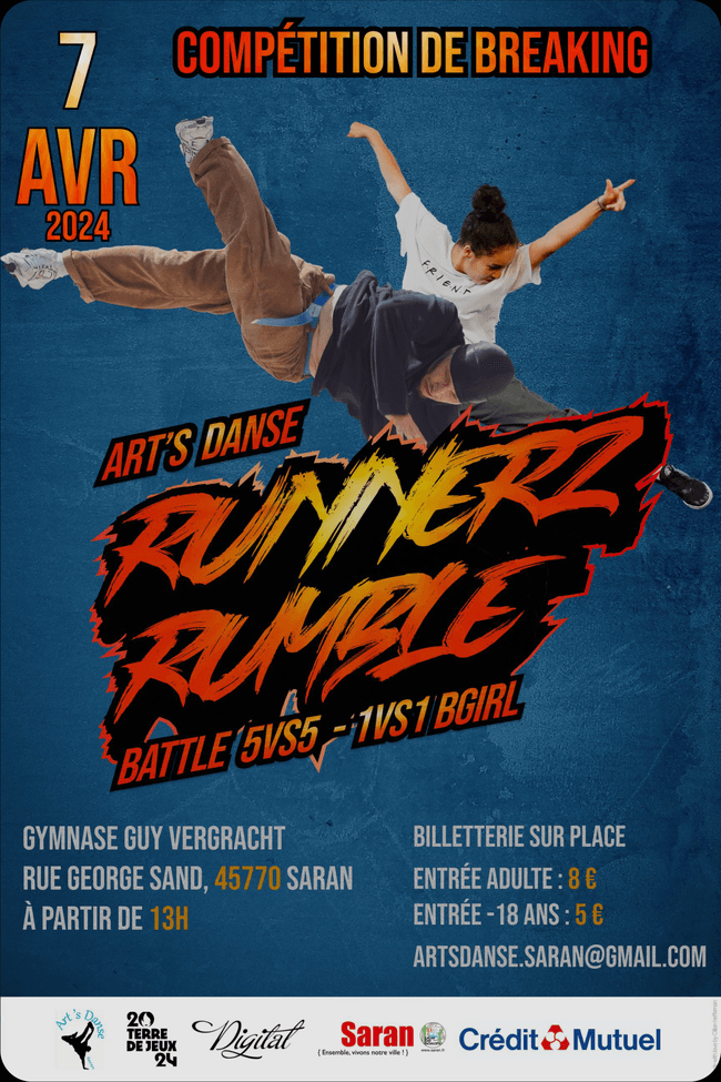 Runnerz Rumble final event poster